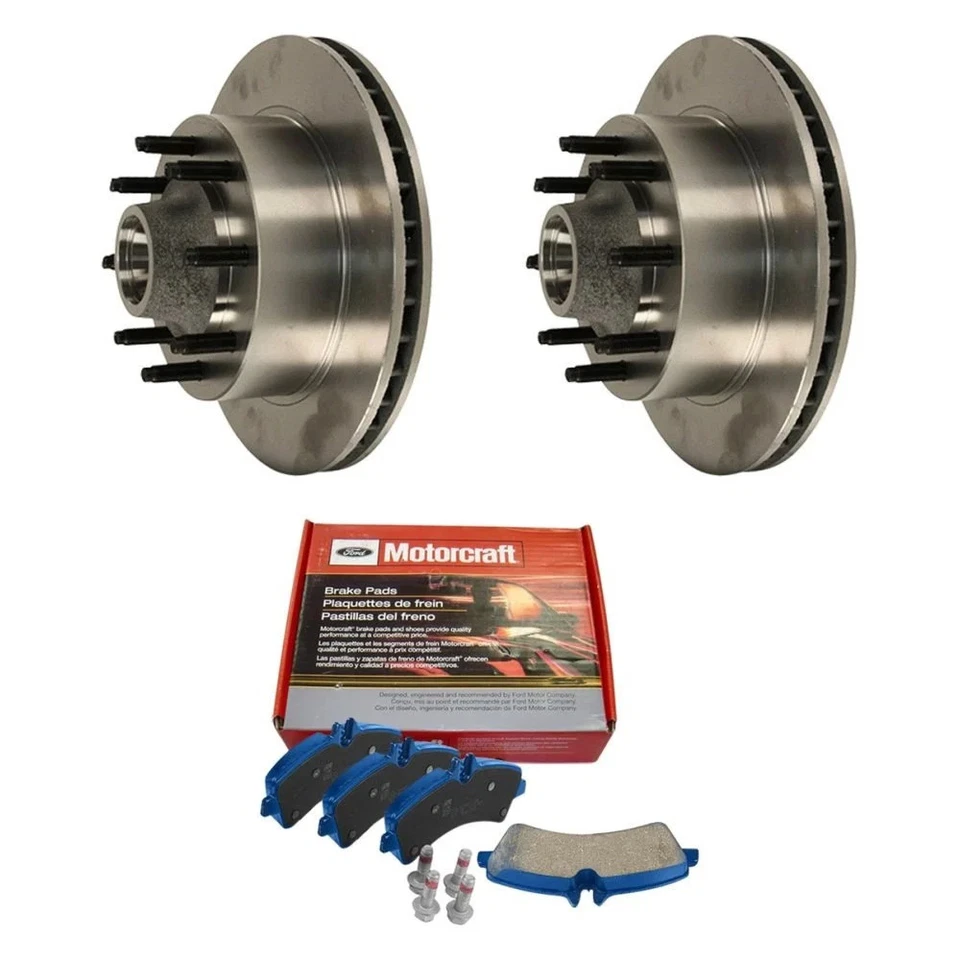 For Ford Excursion 00-02 SuperDuty Plain Front Brake Kit w Ceramic Pads Foto 1 de 1