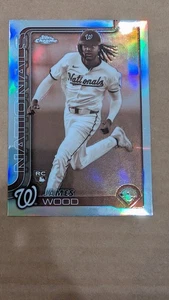 2025 Topps Chrome - James Wood #132 Rifrattore Seppia (RC) Nazionali - Foto 1 di 4
