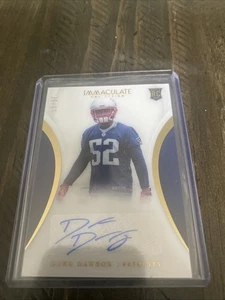 2018 Panini Immaculate Rookie Auto /99 Duke Dawson #158 Rookie Auto RC - Picture 1 of 2