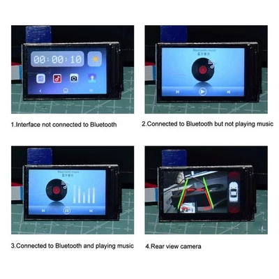 Cámara de reversa Pantalla LCD para RC Tractor Camión Volquete Hidráulico Coche sobre Orugas Foto 1 de 4