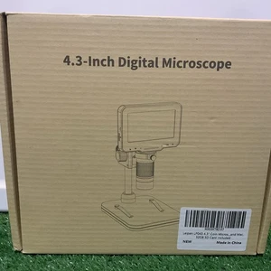 LP043 4.3" Coin Microscope 1000X LCD Digital Magnifier Photo/Vid W/ 32GB SD Card - Picture 1 of 10