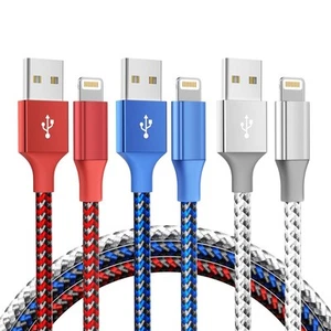 3 Pack 10FT iPhone Charger MFi Certified Lightning Cable Fast Charging 14/13/12/ - Picture 1 of 10