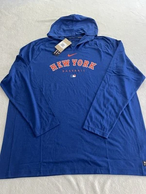 NY Mets Nike Dri Fit Authentic MLB Long Sleeve Hoodie 3XL - Image 1 of 4