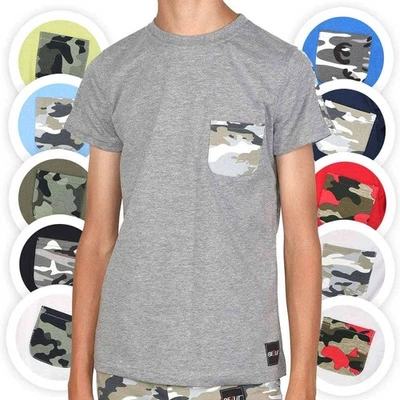 Camiseta Niños Manga Corta Ocio Deportes Camuflaje Verano Camisas Foto 1 de 4