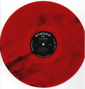 LOS CINCO CABALLEROS latin hurricane U.S. CROWN LP_original 1965 RED VINYL - Picture 1 of 4