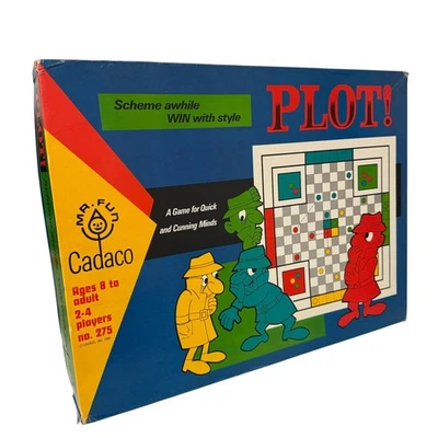 Plot Board Game By Cadaco Mr Fun Vintage 1968 Scarce In Very Good Condition - Image 1 of 4