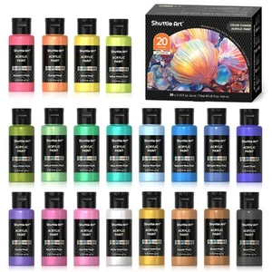 Color Change Acrylic Paint, 20 Chameleon Colors Acrylic Paint, 60ml/2oz Bottl... - Picture 1 of 8