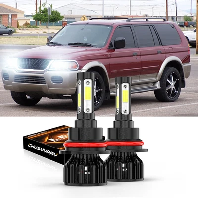 Lâmpadas de LED feixe alto/baixo para MITSUBISHI Montero Sport 2000-2004 - 9007 - Imagem 1 de 4