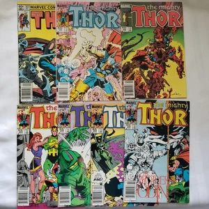The Mighty Thor (7 Issues) includes #'s 339-340  (1st Storm Breaker!) Marvel - Picture 1 of 4