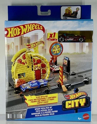 Hot Wheels City Speedy Pizza Pick-Up Track Set - Image 1 of 4