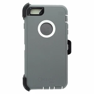 OtterBox Defender Case 77-52237 for iPhone 6 Plus 6S Plus-Gray & White Cover - Picture 1 of 3