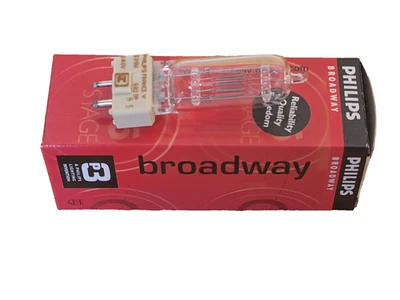 Philips Broadway 6820P GCW/GJC-T/25 500w 240v Gy9.5 Stage Theatre Lamp Fresnel - Image 1 of 4