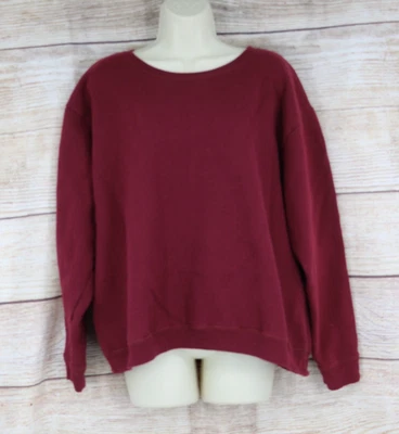 Hanes мягкий поты женщин размер XXL ворота большого размера реглан толстовка темно-бордовый - Изображение 1 из 4