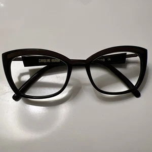 Rare Authentic Caroline Abram Gigi 85C 52mm Black Cat Eye Glasses France Design - Picture 1 of 6