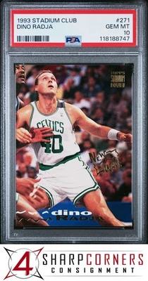Stadium Club #271 Dino Radja RC 1993 Celtics Hof PSA 10 Foto 1 de 2