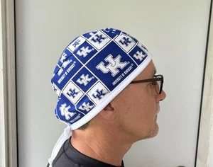 University Kentucky Wildcats Surgeon Style Scrub Cap, KY scrub, Tie back - Picture 1 of 3