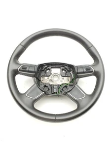 2013 2014 2015 2016 AUDI A4 S4 BLACK LEATHER STEERING WHEEL OEM 4L0419091AC - Picture 1 of 8