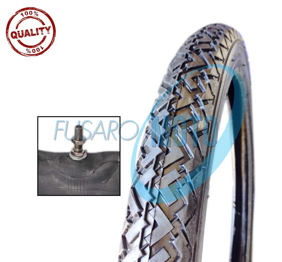 COPERTONE RUOTA PNEUMATICO GOMMA 2 1/4 - 16 + CAMERA D'ARIA MOTO PIAGGIO CIAO