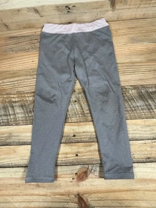 Okie Dokie Girls 4T Gray Pink Solid Leggings Stretch Spandex Athletic Yoga Pants - Picture 1 of 6