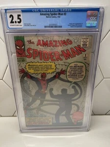 Amazing Spider-Man #3 1963 1st Doctor Octopus CGC 2.5 - Picture 1 of 2