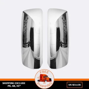 Cubierta de espejo de puerta cromada izquierda+derecha para Volvo VNL 2004-2018 lado conductor y pasajero - Imagen 1 de 1