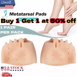 2 Pcs Silicone Bunion Toe Corrector Orthotics Straighter Separator Pain Relief - Picture 1 of 10