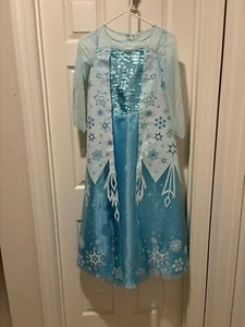 Disney Elsa Deluxe Costume Frozen Halloween RETIRED Sz 7/8 - Picture 1 of 5