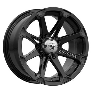 14x7 +10 MSA Offroad Wheels M12 Diesel 4x110 Gloss Black Wheels (Set of 4) - Picture 1 of 2