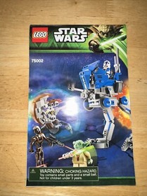 Lego Star Wars AT-RT 75002 Instruction Manual/Booklet Only
