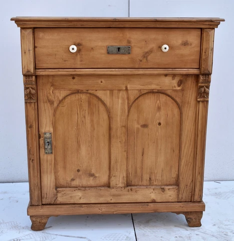 Antique Pine One Door Dresser Base Cover