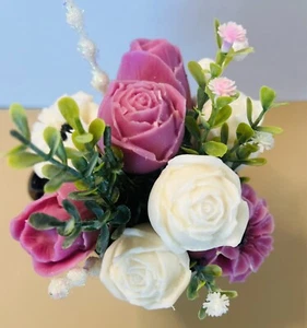 Wax Melts Floral Bouquet, Blumenduft Wachs Melts, Kaffeebecher Wachsschmelzblumen - Bild 1 von 5