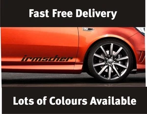 Calcomanía de puerta Irmscher Vauxhall gráfica x2 elección de colores - Imagen 1 de 4