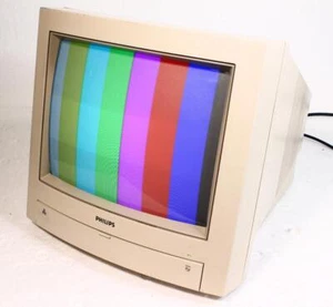 Monitor CRT vintage Phillips CM8833-II a colori per Commodore Amiga Atari BBC ecc. - Foto 1 di 6