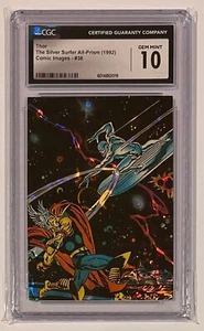 1992 COMIC IMAGES SILVER SURFER: #36 THOR - MARVEL PRISM: POP 1 / CGC 10 - Picture 1 of 2