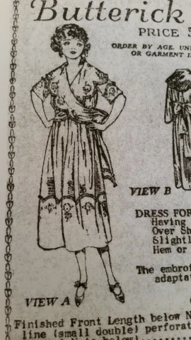 Antique Sewing Pattern- Ladies Dress Copy. #2878 Cover