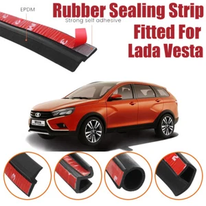 Door Seal Strip Kit Rubber Weather Draft Wind Noise Reduction For Lada Vesta - Picture 1 of 12