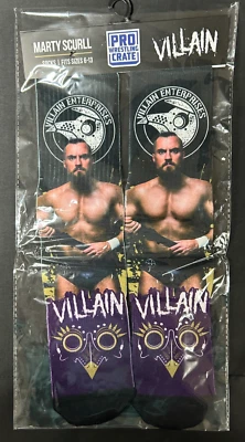 Calcetines MARTY SCURLL “The Villain” - Caja de lucha libre PRO – Bullet Club - ROH NJPW Foto 1 de 2