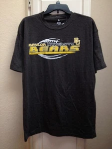 Baylor University Bears 4th And 1 Gray Short Sleeve Tee Shirt NCAA Licensed - Picture 1 of 4