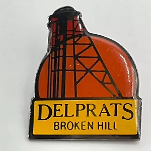 Spilla vintage Delprats Broken Hill Mine Australia cappello souvenir bavero piombo miniera - Foto 1 di 5
