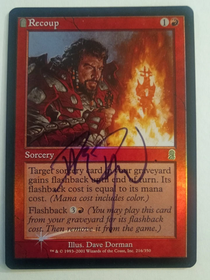 Magic The Gathering - 1x Signed Foil Recoup (mtg) Odyssey - Image 1 of 1