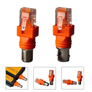 F-Type/BNC-Type Female Connector To RJ45 Male Connector Coaxial Barrel Coupler - Picture 1 of 9