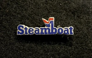 Prendedor de esquí STEAMBOAT Springs COLORADO Resort Viaje Esquí Recuerdo TONO PLATEADO - Imagen 1 de 3
