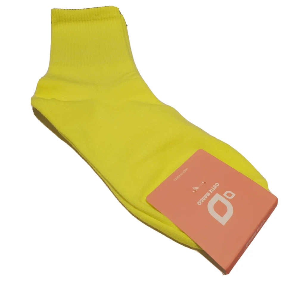 Calcetines de seguridad amarillos neón para mujer 6-10 Foto 1 de 2