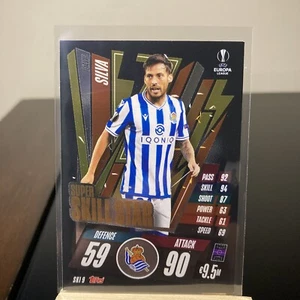 2020-21 Topps Match Attax UCL Extra Super Skill Stars David Silva #SKI9 - Picture 1 of 2