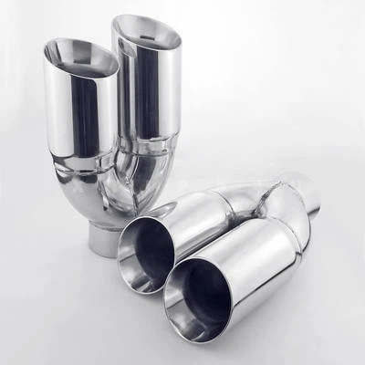 Staggered Quad 3.5" Dual Wall Stainless Steel Exhaust Tips for BMW M3 M4 M5 M6 Foto 1 de 4