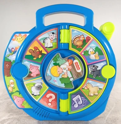 Fisher-Price Spinning Talking Learning Farm Animal Learning Toy 9" 2015 - Image 1 of 4