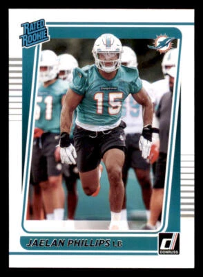2021 Donruss #336 Jaelan Phillips RR RC - Image 1 of 2