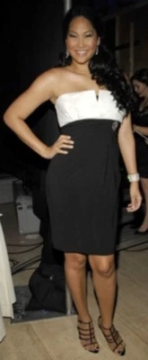 白宫黑市礼服 8 码缎面鸡尾酒会复古 Y2K 婚礼 — 第 1/4 张图片