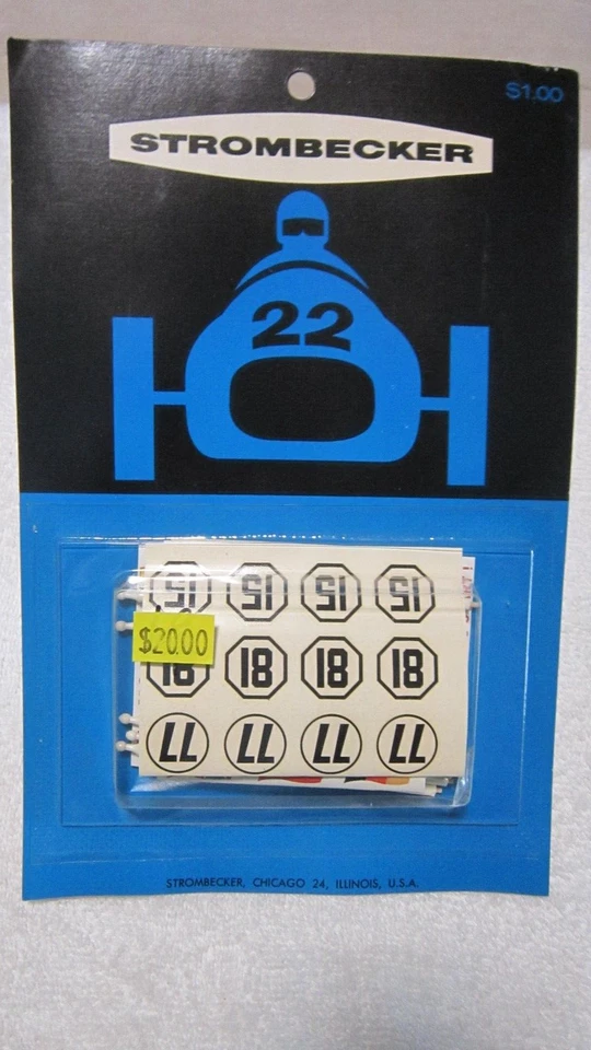 Bandeiras de cena de pista STROMBECKER, PLACAS DE OUTDOOR, DECALQUES SEM ETIQUETAS - Imagem 1 de 1