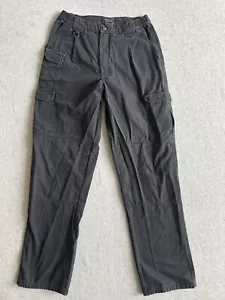 5.11 Tactical Pants 30x34 Black Baggy Cargo Canvas Double Knee Vintage Y2K Mens - Picture 1 of 13